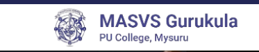 Masvs Gurukula PU College logo