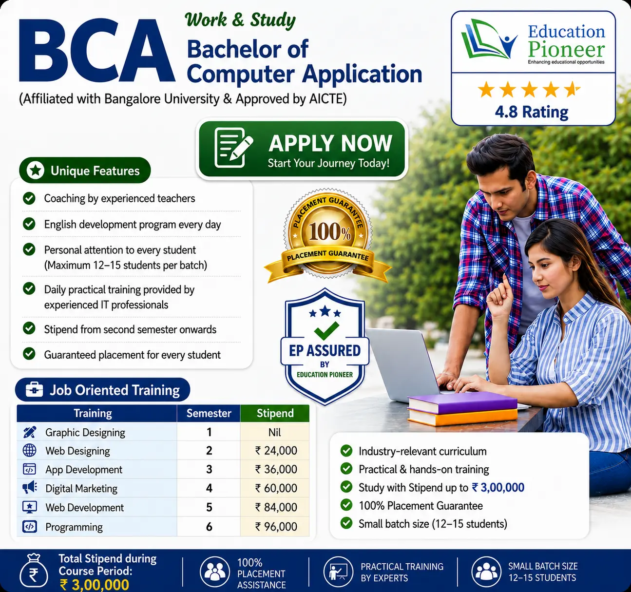 BCA computer applications course admission support